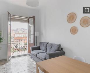 Living room of Flat to rent in  Barcelona Capital  with Air Conditioner, Heating and Furnished