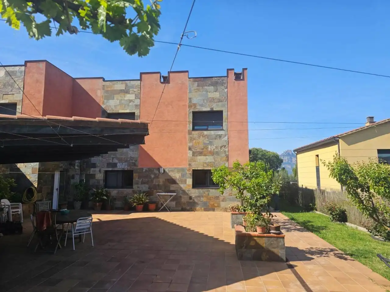 Vista exterior de Casa o chalet en venta en Rellinars con Calefacción, Jardín privado y Terraza