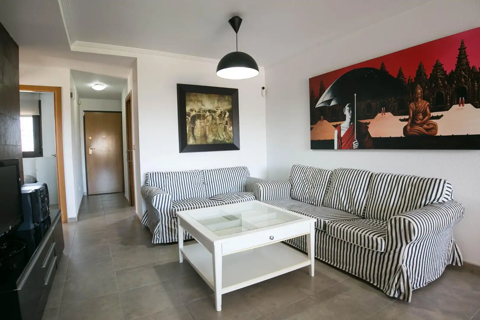 Sala d'estar de Apartament en venda en Elche / Elx amb Aire condicionat, Calefacció i Terrassa