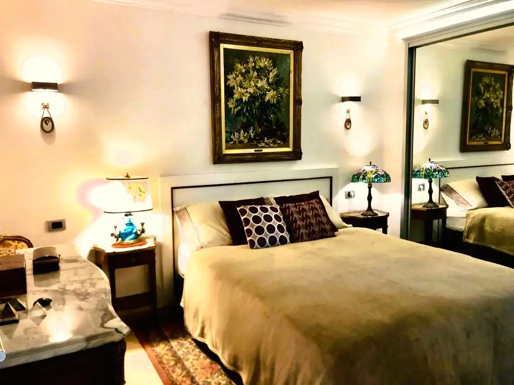 Schlafzimmer von Dachboden zur Miete in Puerto de la Cruz mit Klimaanlage, Privatgarten und Terrasse