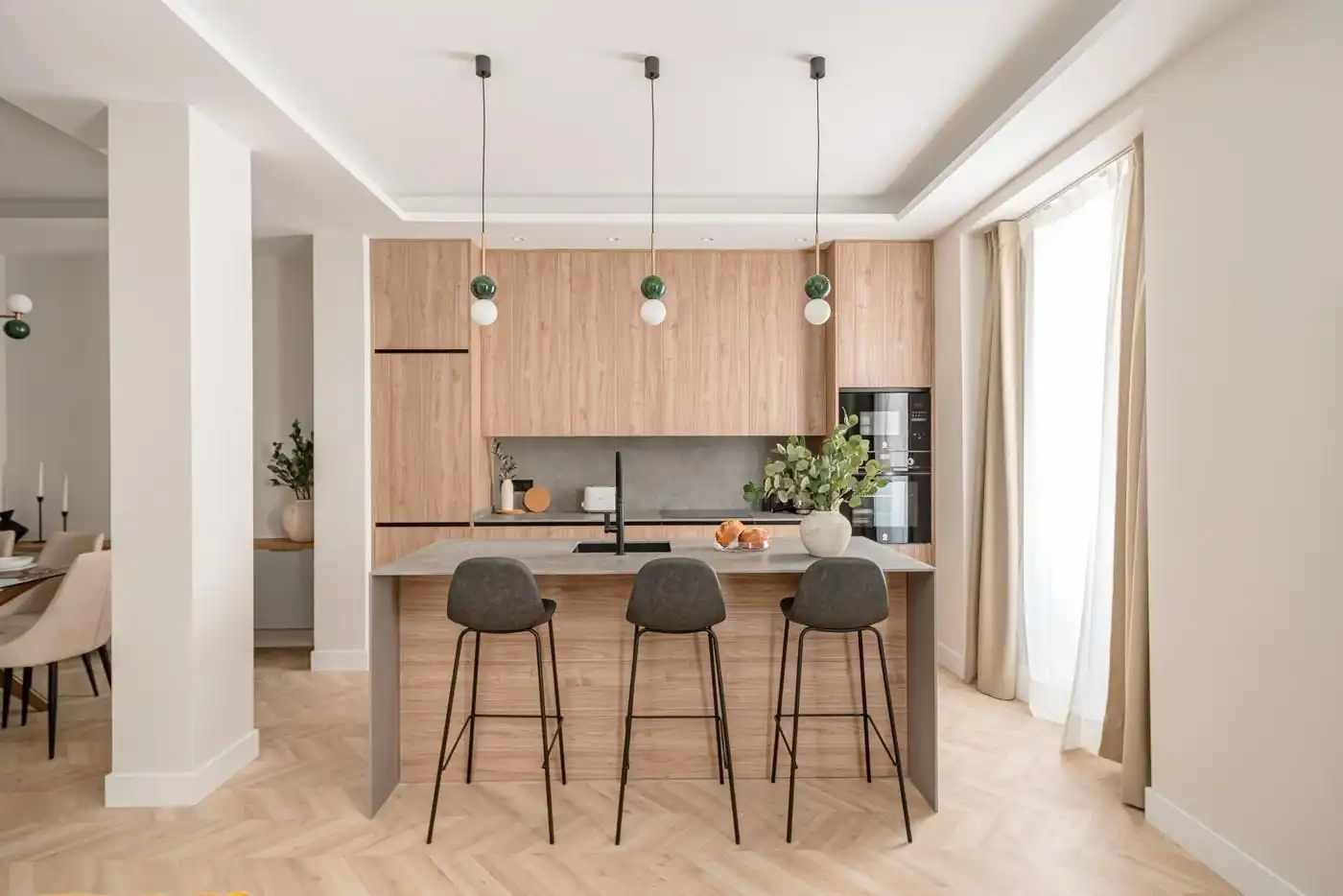 Küche von Wohnung zum Verkauf in Madrid mit Klimaanlage und Heizung