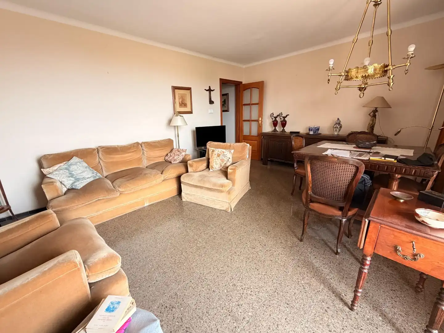 Sala de estar de Piso en venta en Mataró con Calefacción y Balcón