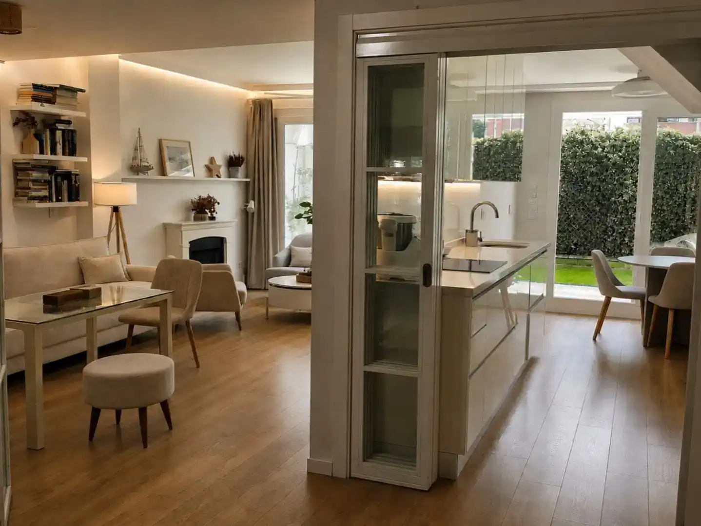 Cuina de Dúplex de lloguer en Córdoba amb Aire condicionat, Jardí privat i Parquet