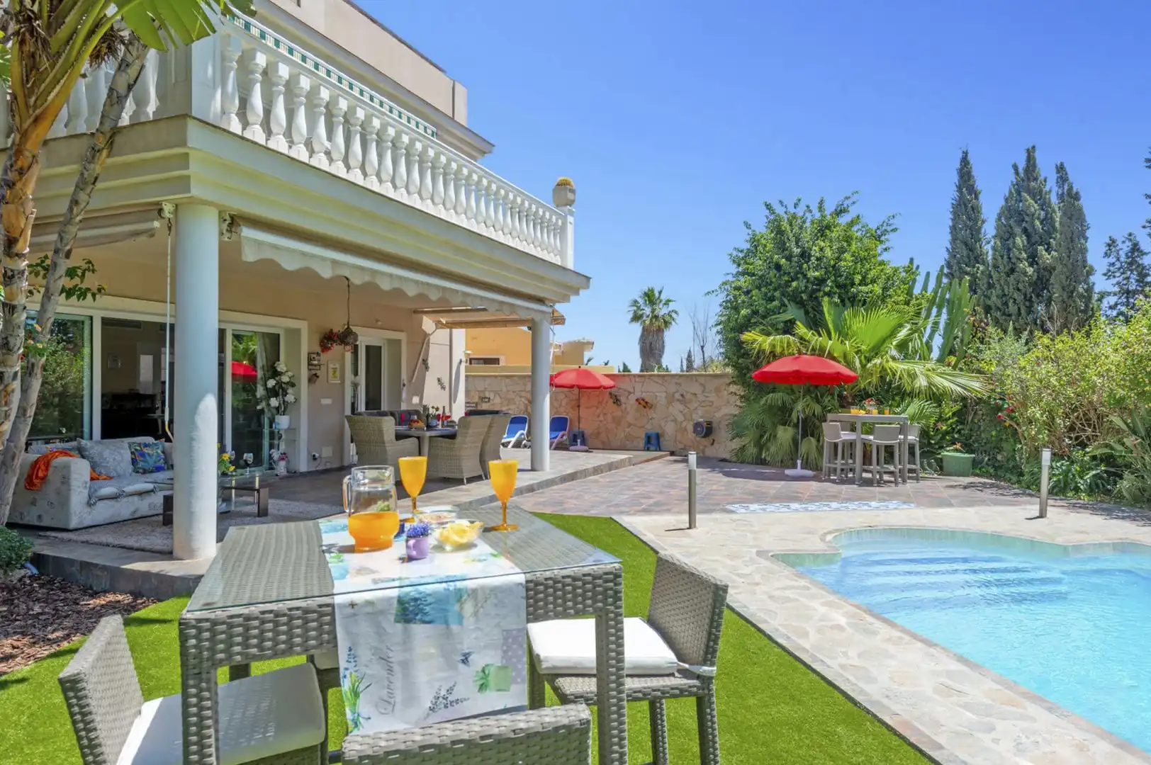 Terrassa de Casa o xalet en venda en Mijas amb Jardí privat i Piscina