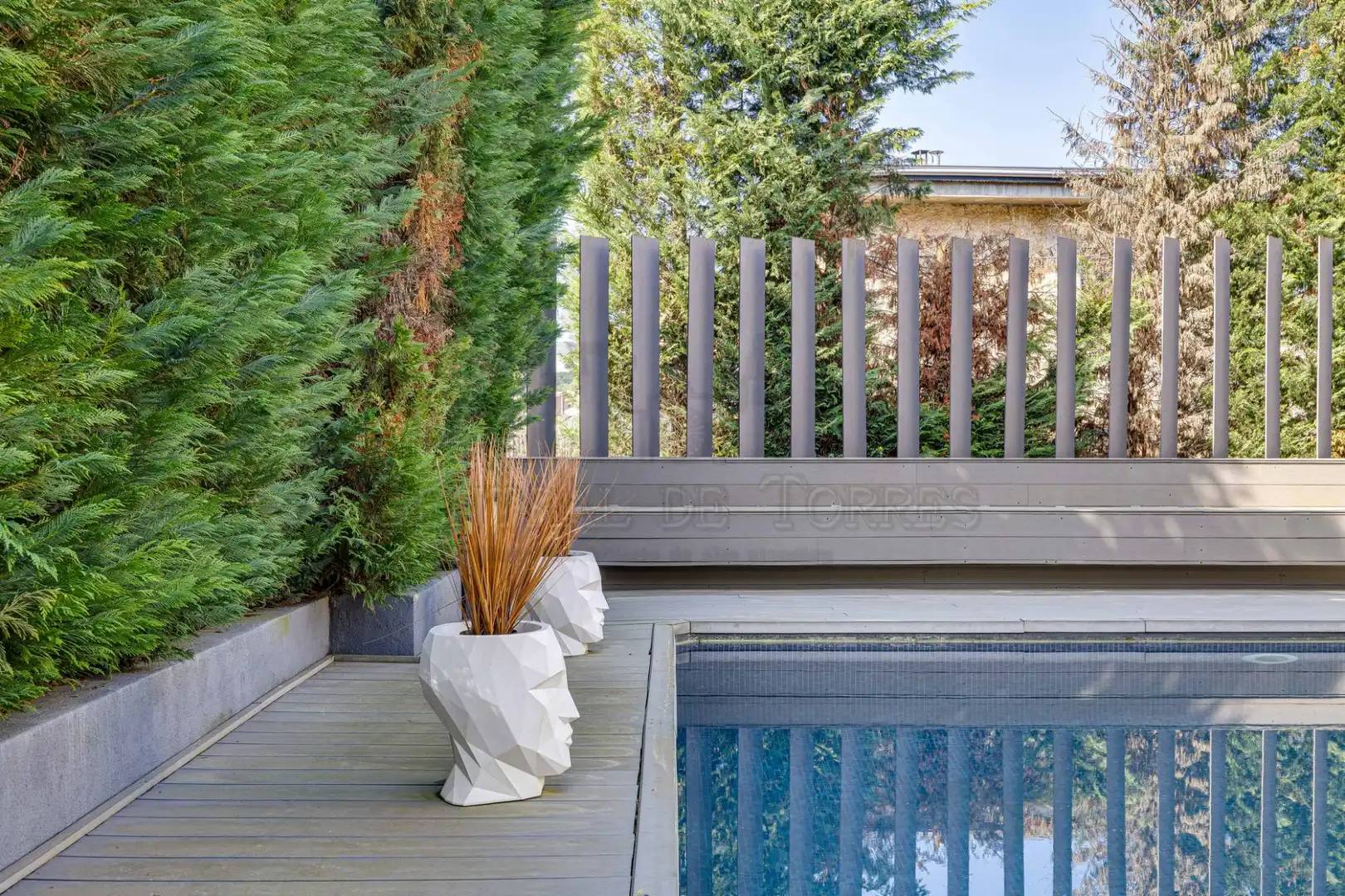 Terrassa de Casa o xalet en venda en Sant Cugat del Vallès amb Aire condicionat, Calefacció i Jardí privat
