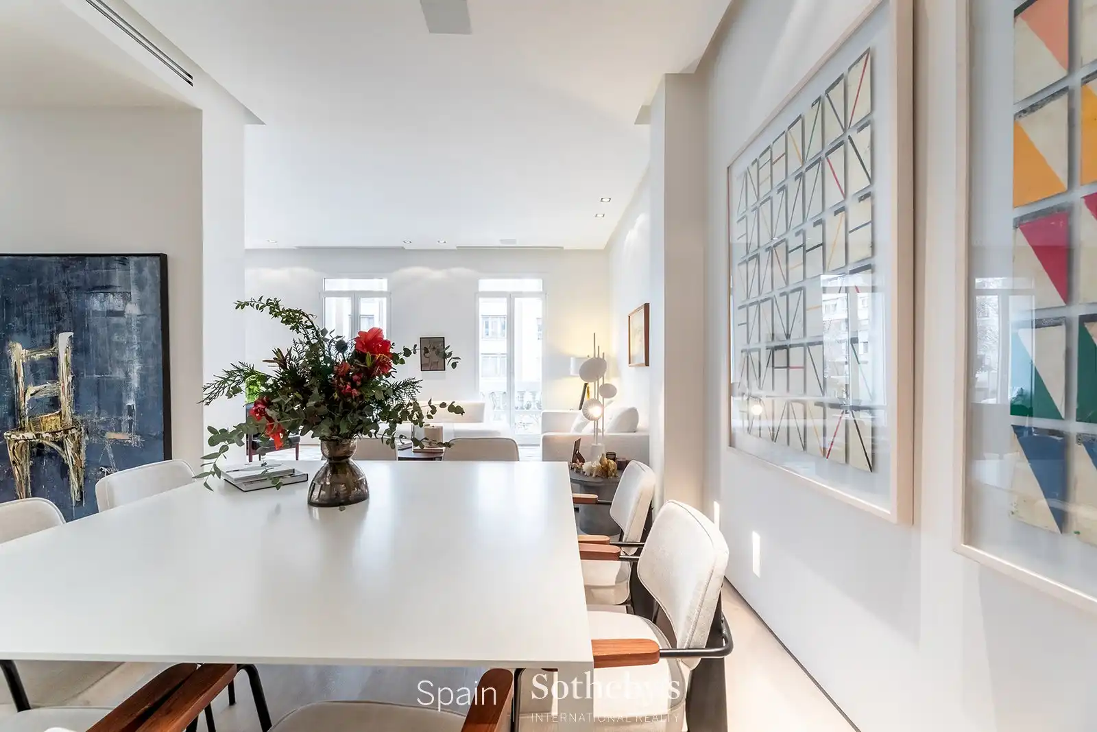 Menjador de Apartament en venda en  Madrid Capital amb Aire condicionat, Calefacció i Terrassa