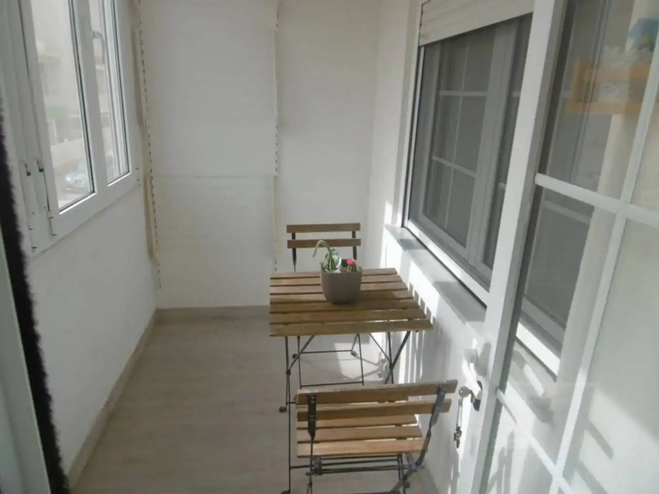 Balcony of Flat for rent in Almería  with Air Conditioner, Terrace and Furnished