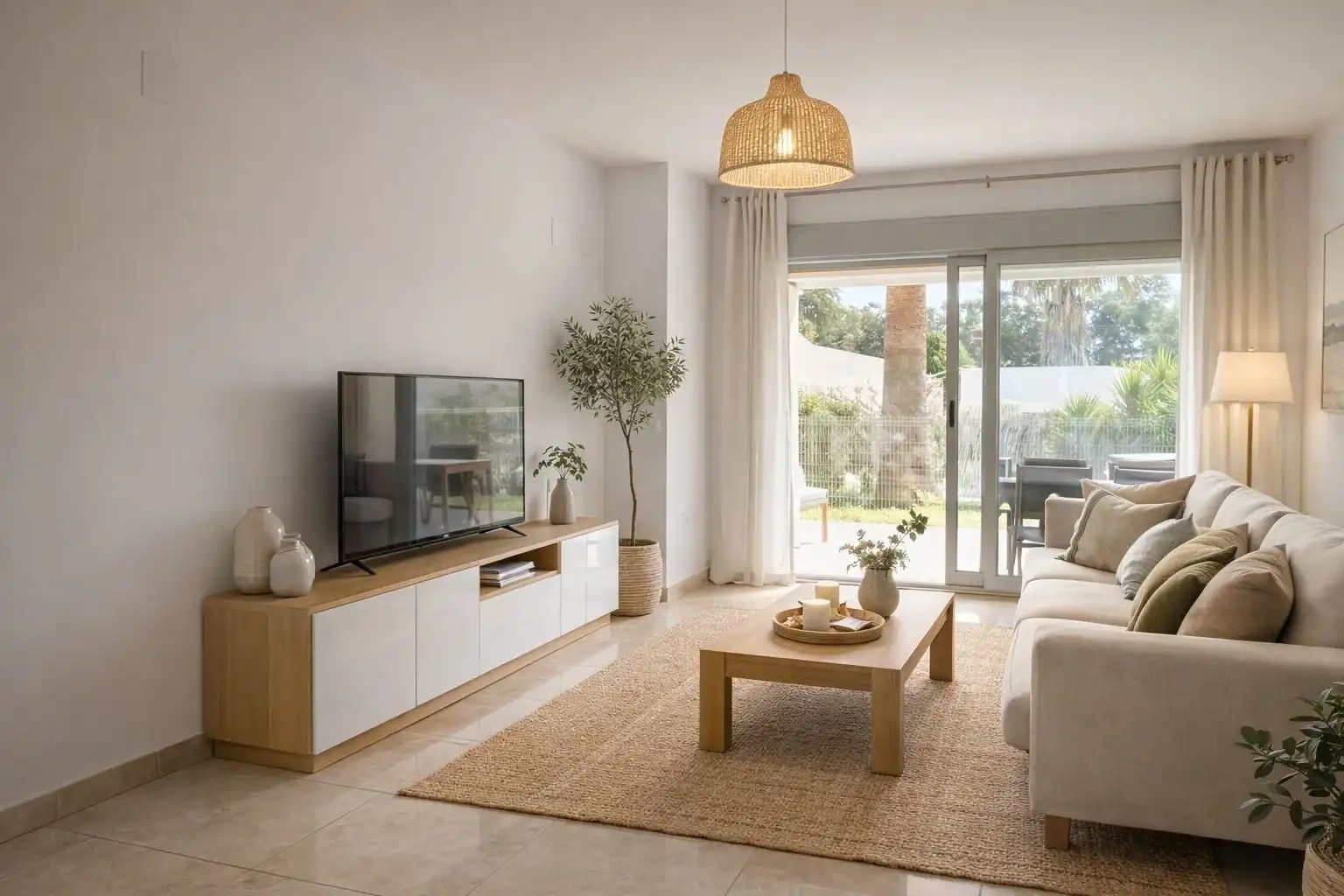 Sala d'estar de Apartament en venda en Dénia amb Aire condicionat, Calefacció i Terrassa