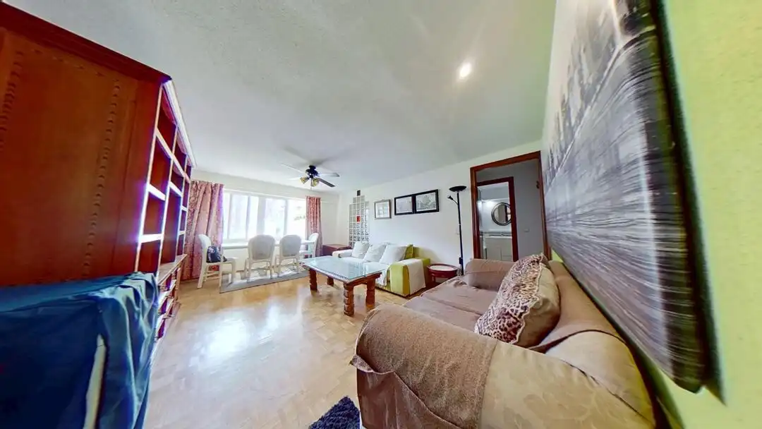 Living room of Flat for rent in Madrid  with Heating, Private garden and Swimming Pool