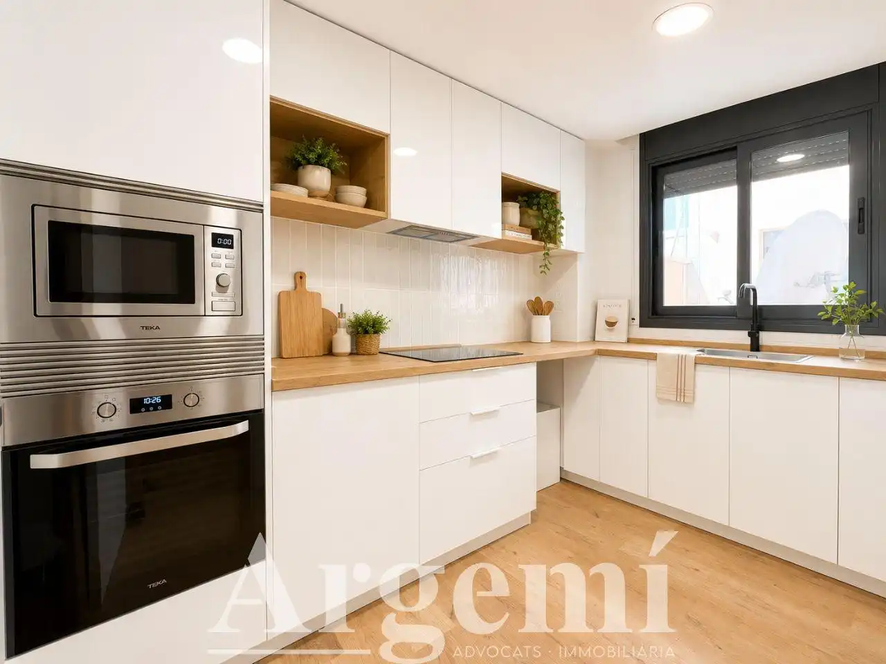 Cocina de Piso en venta en Terrassa con Calefacción, Parquet y Balcón