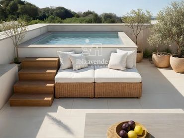 Àtic amb piscina en venda a Encant