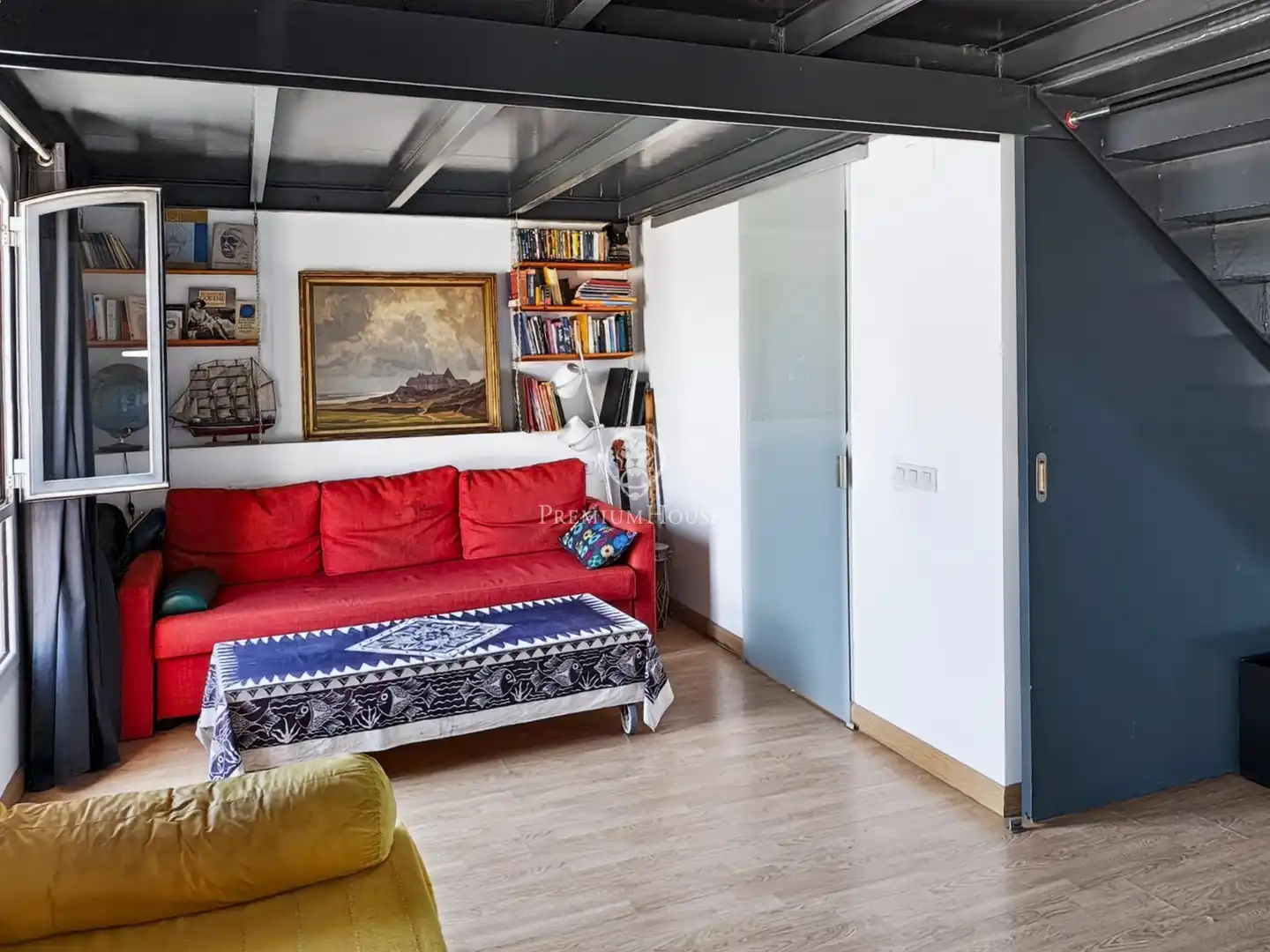 Wohnzimmer von Wohnung zum Verkauf in Barcelona mit Klimaanlage