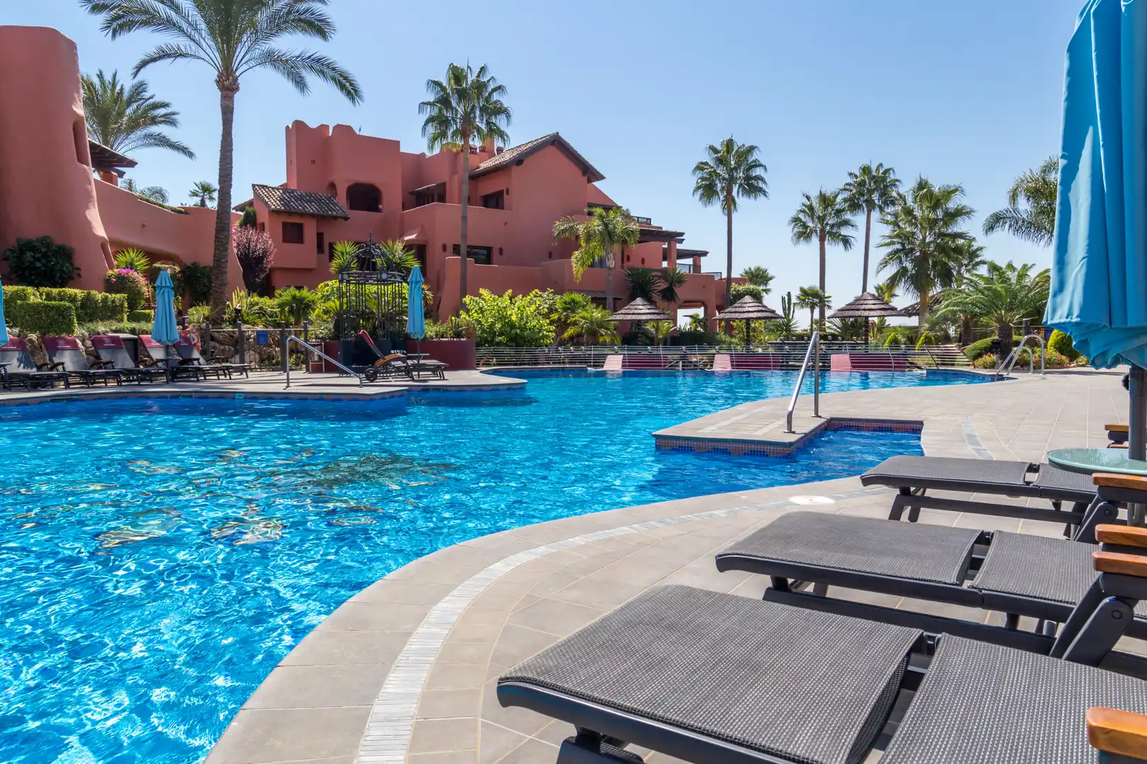 Swimming pool of Attic for sale in Estepona  with Air Conditioner, Heating and Terrace