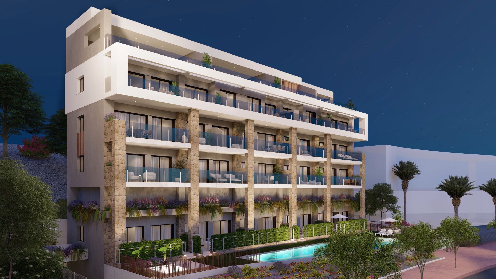 Exterior view of Flat for sale in Villajoyosa / La Vila Joiosa  with Air Conditioner, Oven and Washing machine