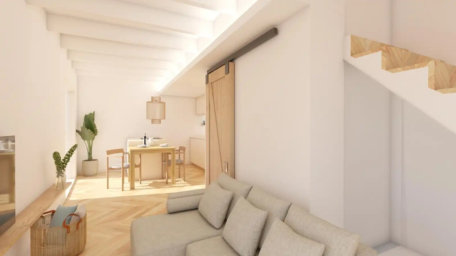 Sala de estar de Casa adosada en venta en Blanes