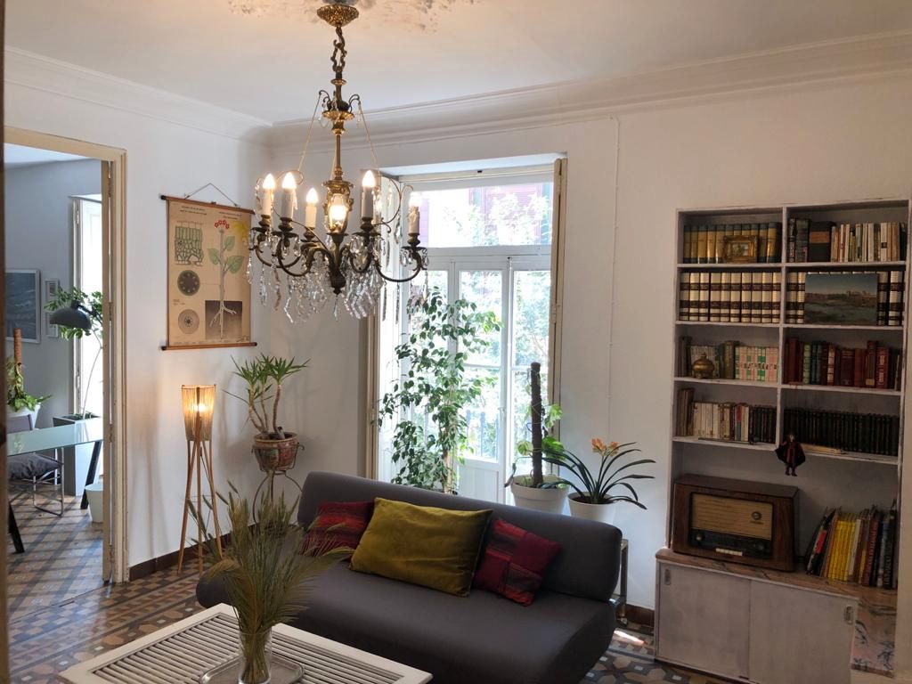 Living room of Flat to rent in  Valencia Capital  with Furnished and Balcony