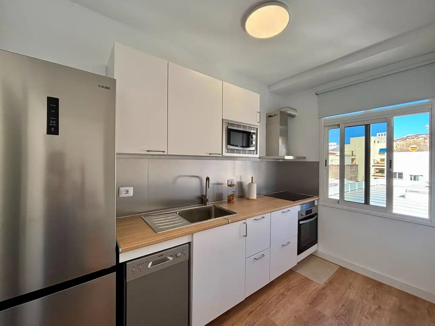 Cocina de Piso de alquiler en Santa Cruz de Tenerife con Parquet, Terraza y Amueblado