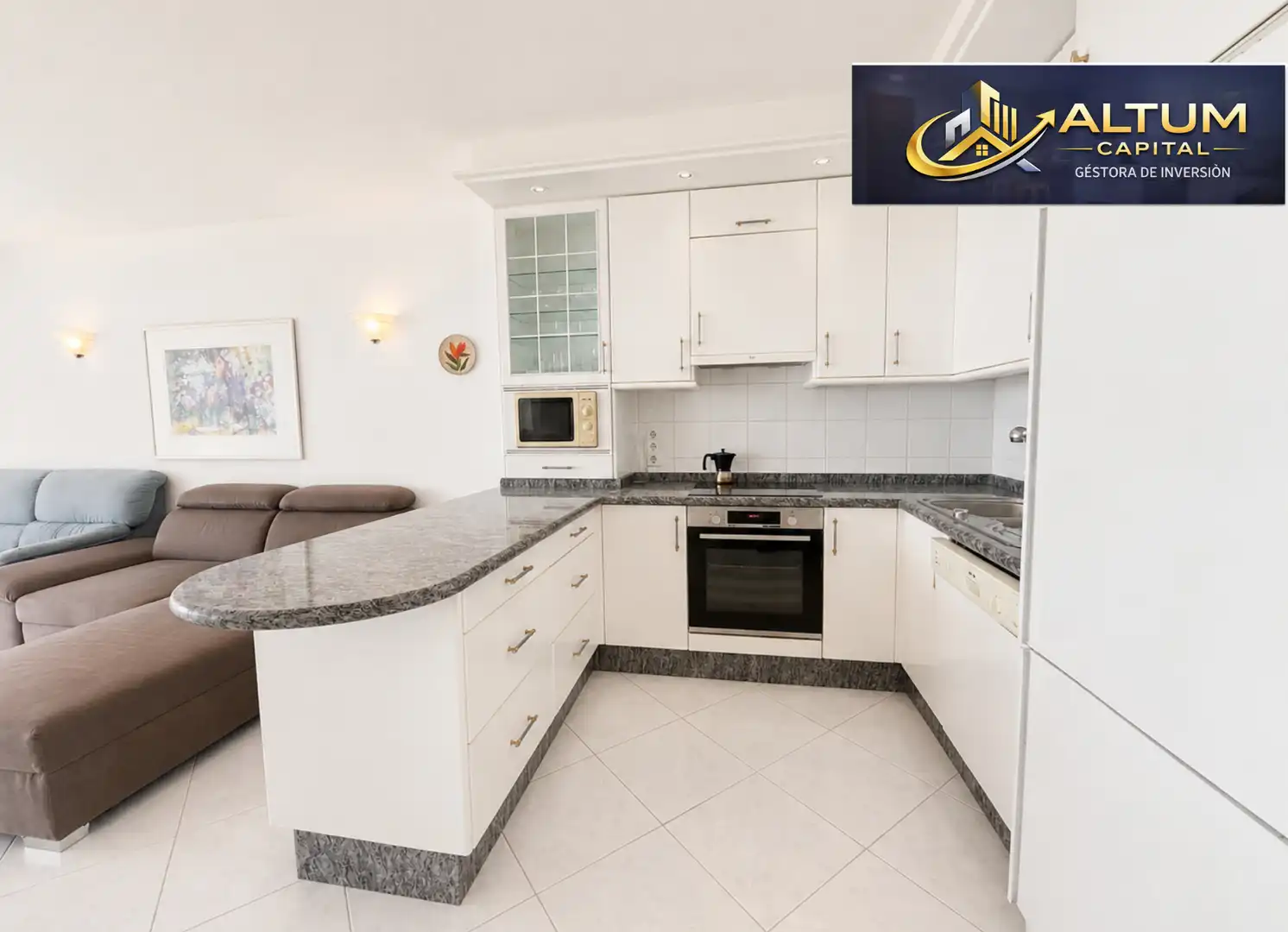 Kitchen of Flat for sale in Adeje  with Storage room, Furnished and Oven