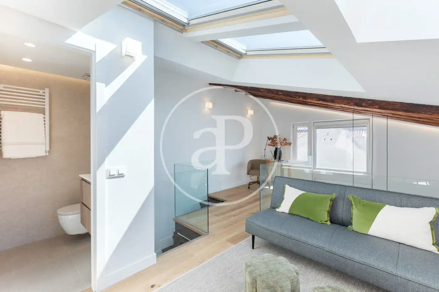 Living room of Duplexes for sale in Madrid  with Air Conditioner, Heating and Terrace