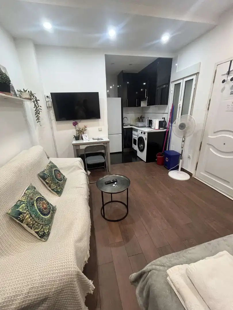 Living room of Study for share in Madrid  with Air Conditioner, Terrace and Furnished