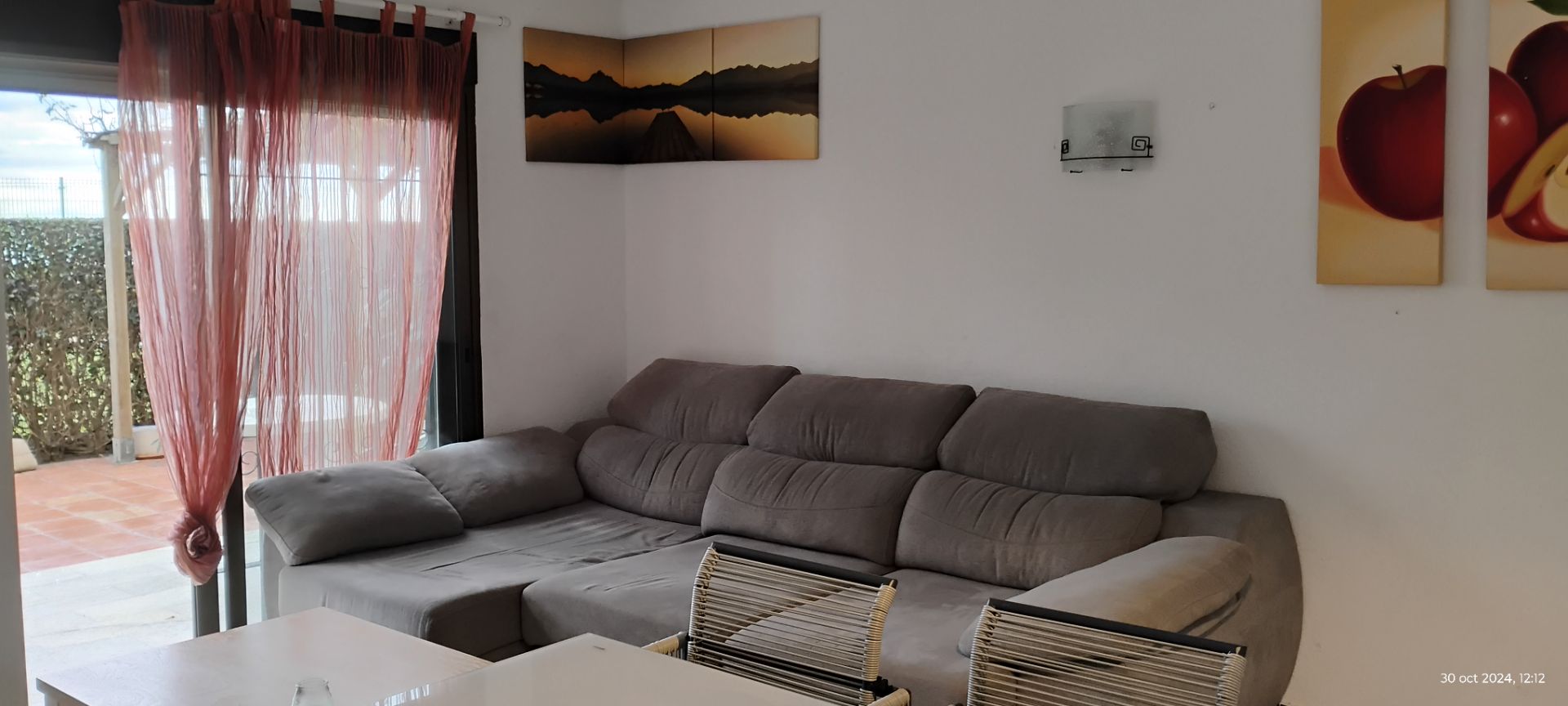 Living room of Apartment to rent in Mijas  with Heating, Private garden and Terrace