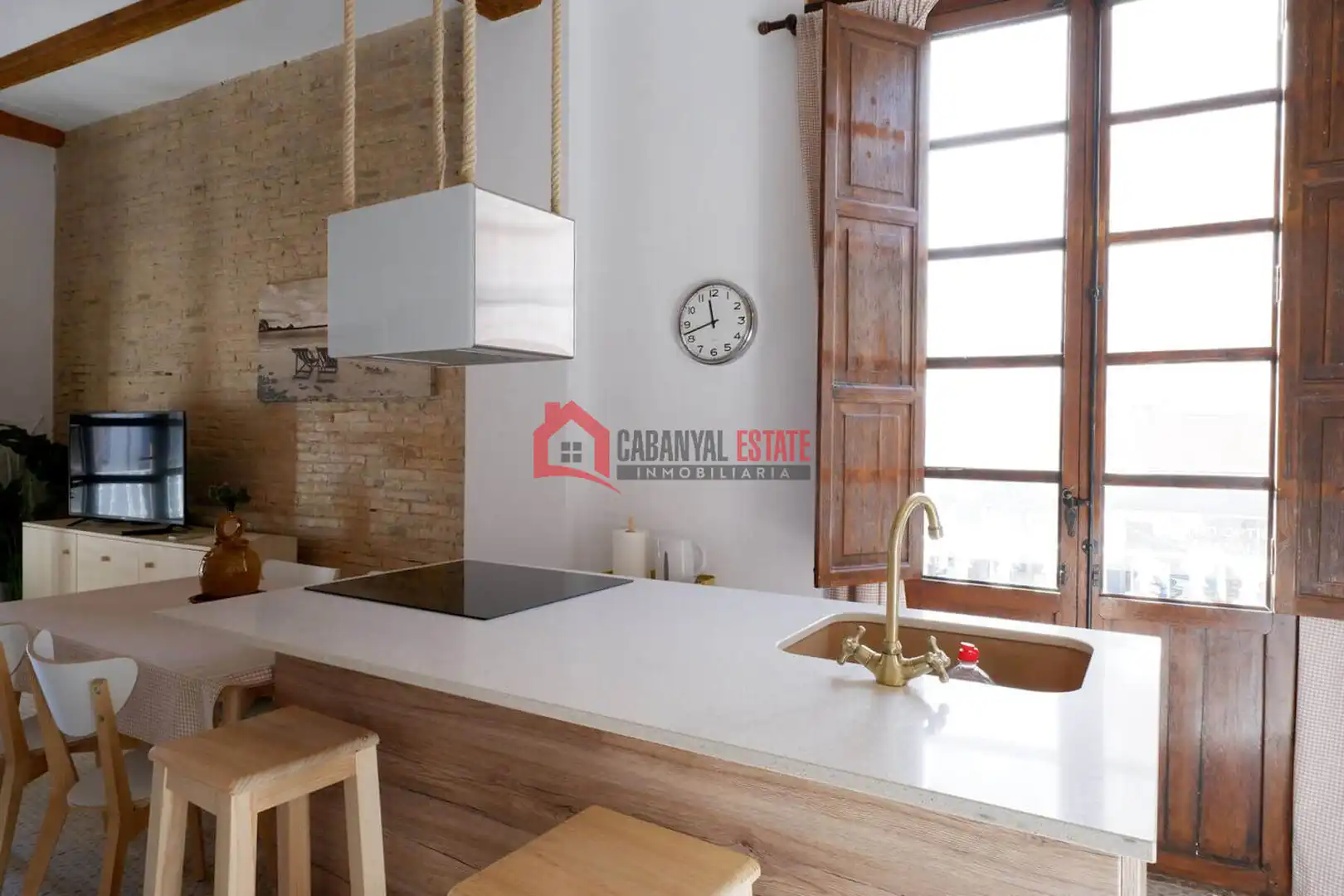 Kitchen of Duplexes for rent in Valencia  with Air Conditioner, Terrace and Furnished