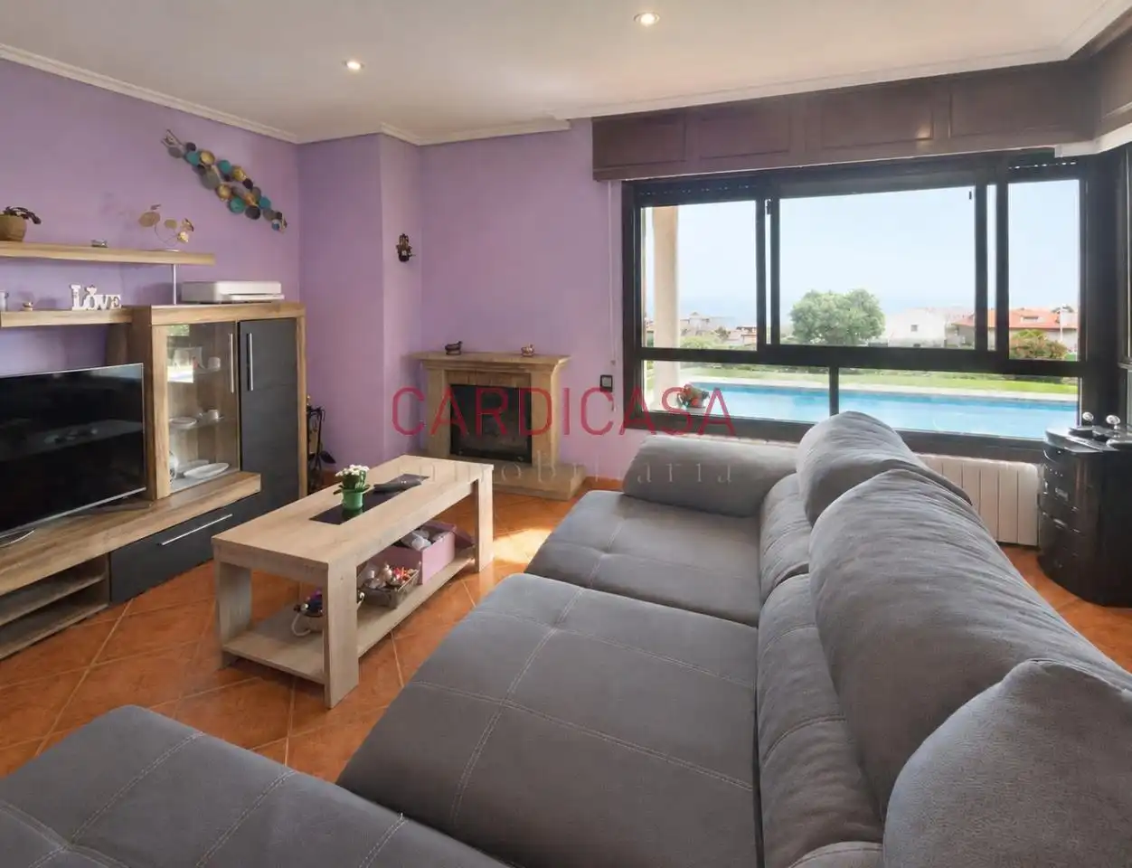 Sala de estar de Casa o chalet en venta en Oia con Calefacción, Jardín privado y Trastero