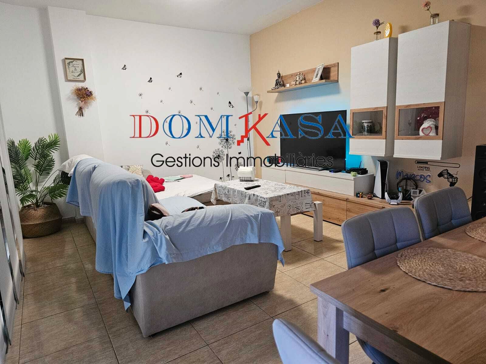 Living room of Flat for sale in Roquetes  with Furnished