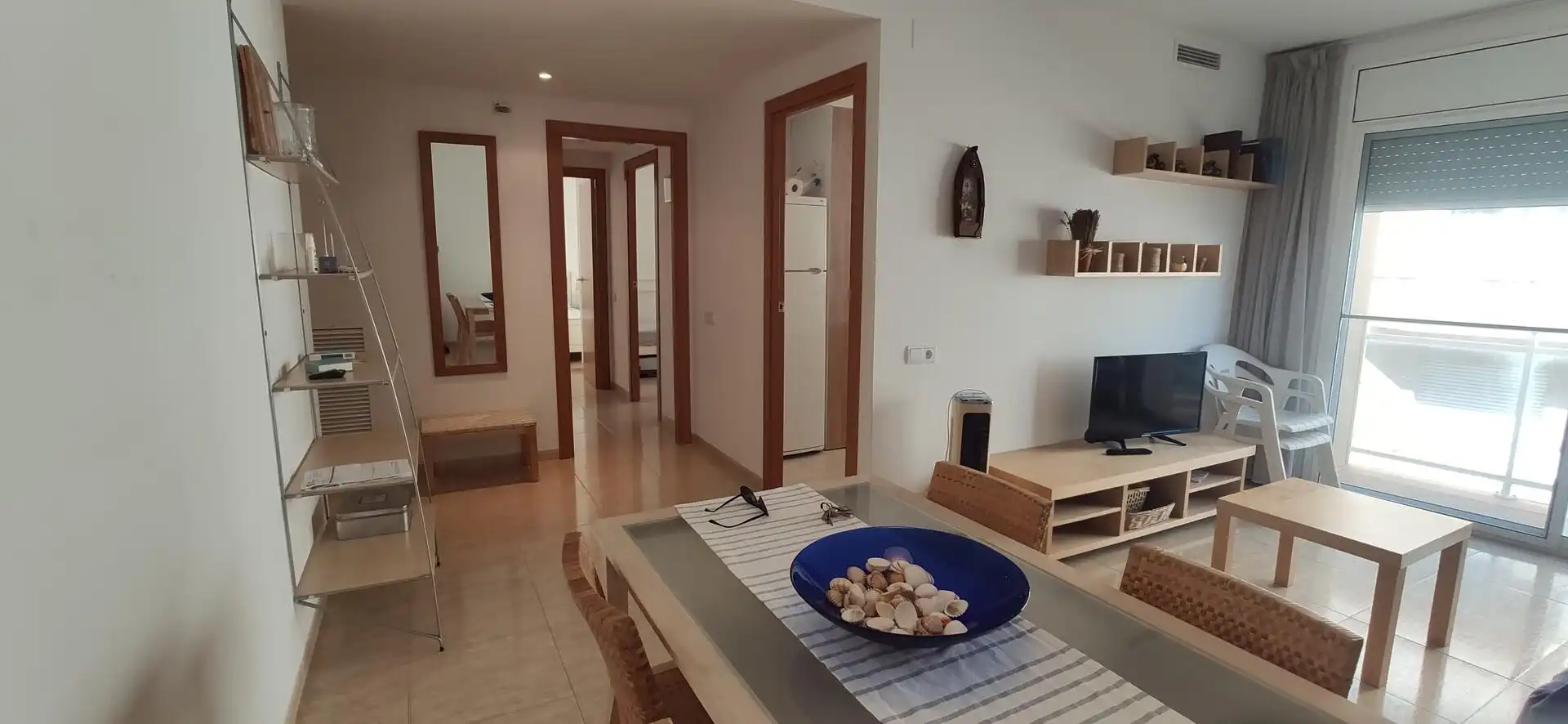 Wohnzimmer von Wohnung zur Miete in La Ràpita mit Möbliert und Balkon