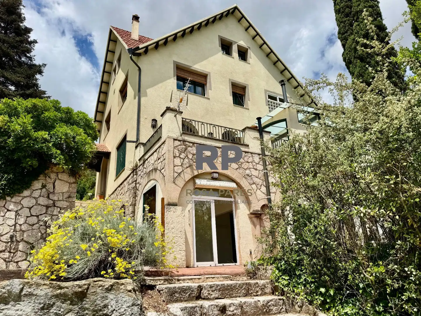 Exterior view of Houses for sale in Sant Martí de Centelles  with Heating, Private garden and Terrace