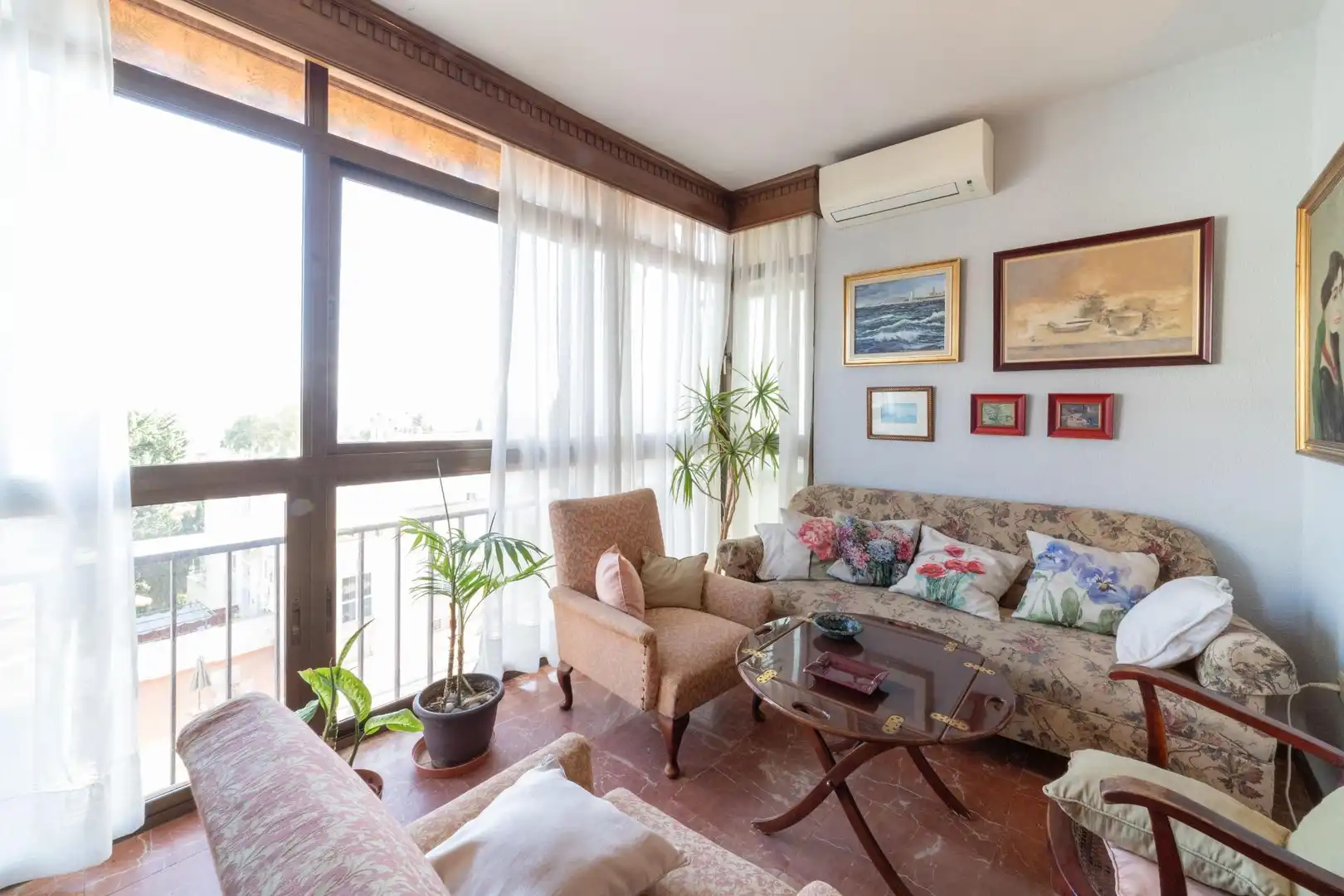 Sala de estar de Piso en venta en Málaga con Balcón