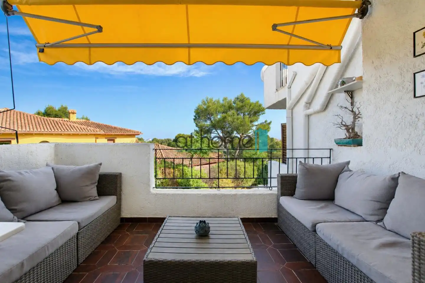 Terrasse von Einfamilien-Reihenhaus zur Miete in Sagunto / Sagunt mit Klimaanlage, Parkett und Terrasse