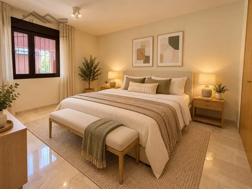Bedroom of Flat for sale in Estepona Pueblo