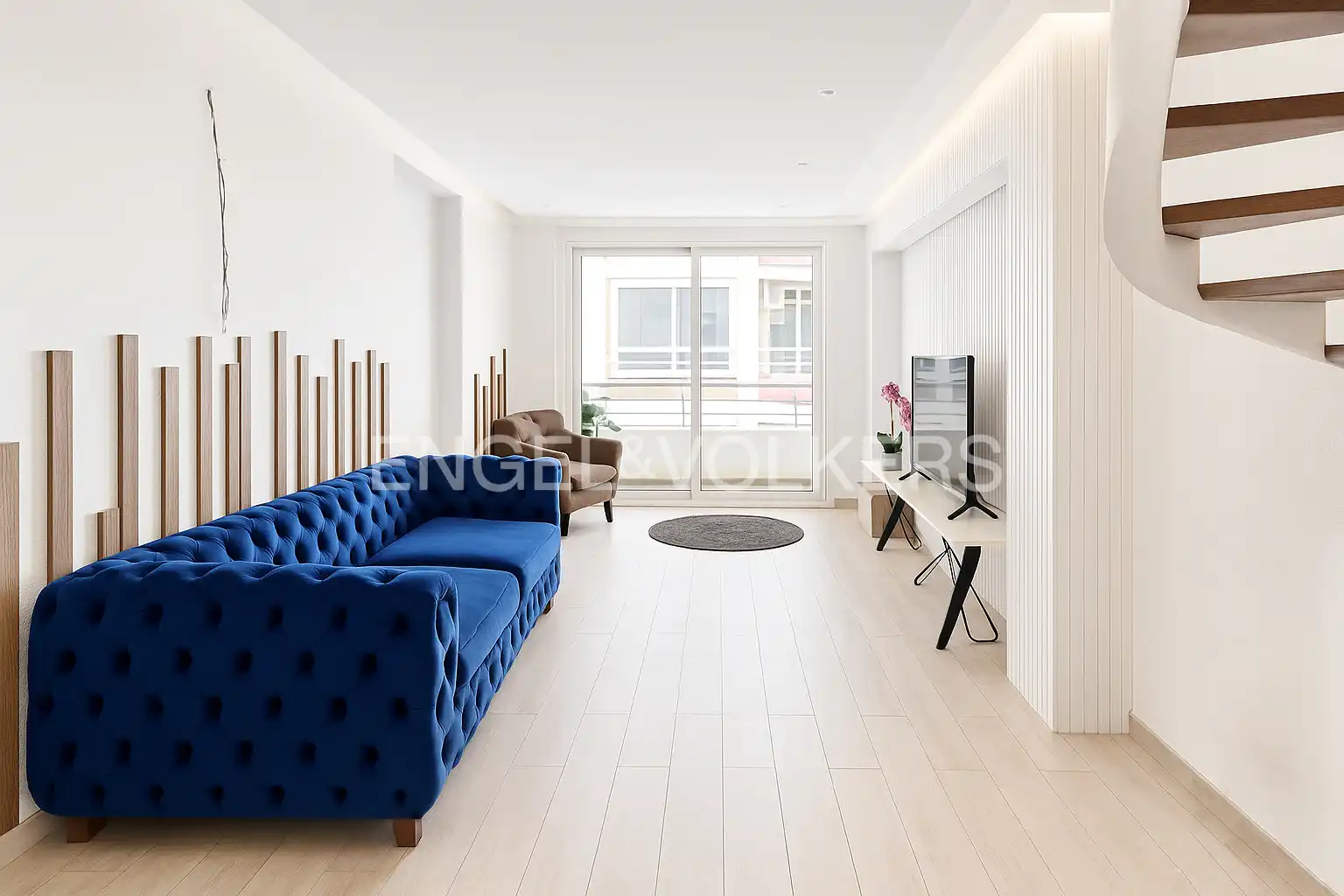 Sala de estar de Ático en venta en  Barcelona Capital con Calefacción, Terraza y Balcón
