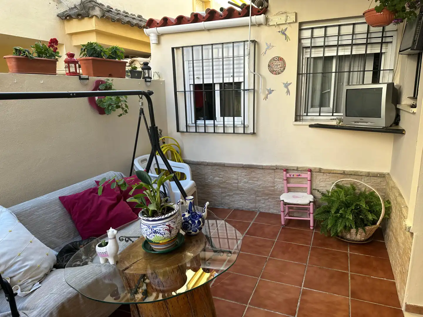 Terraza de Casa o chalet en venta en Alcalá del Río con Aire acondicionado, Jardín privado y Amueblado