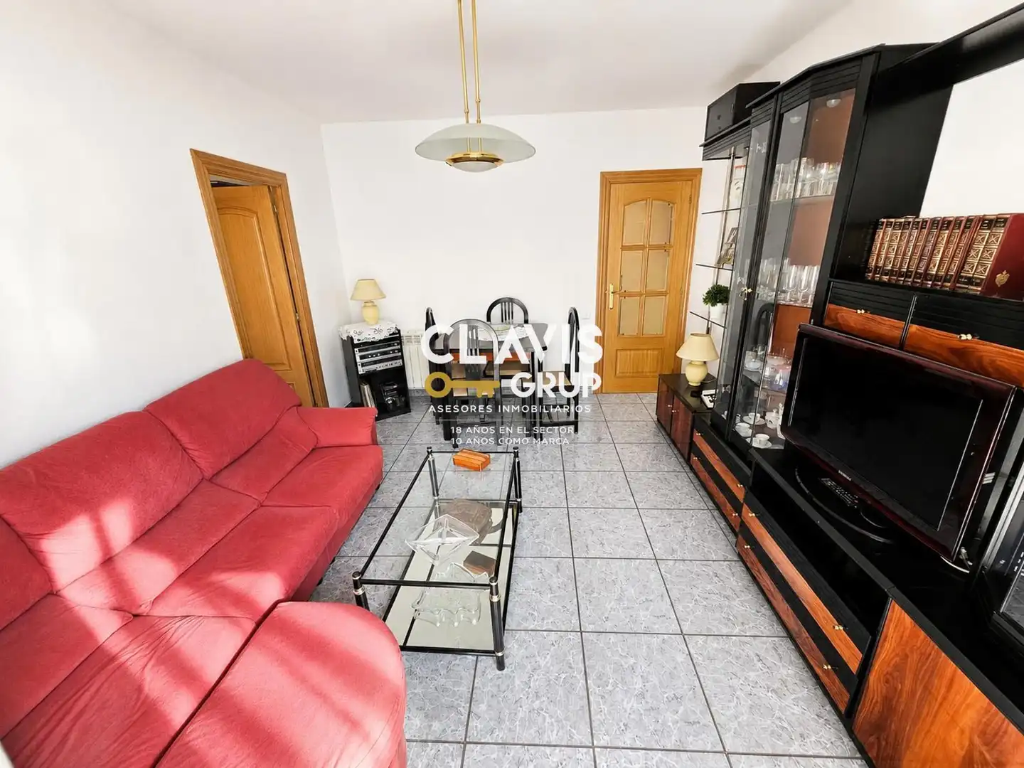 Wohnzimmer von Wohnung zum Verkauf in Barcelona mit Heizung, Terrasse und Möbliert