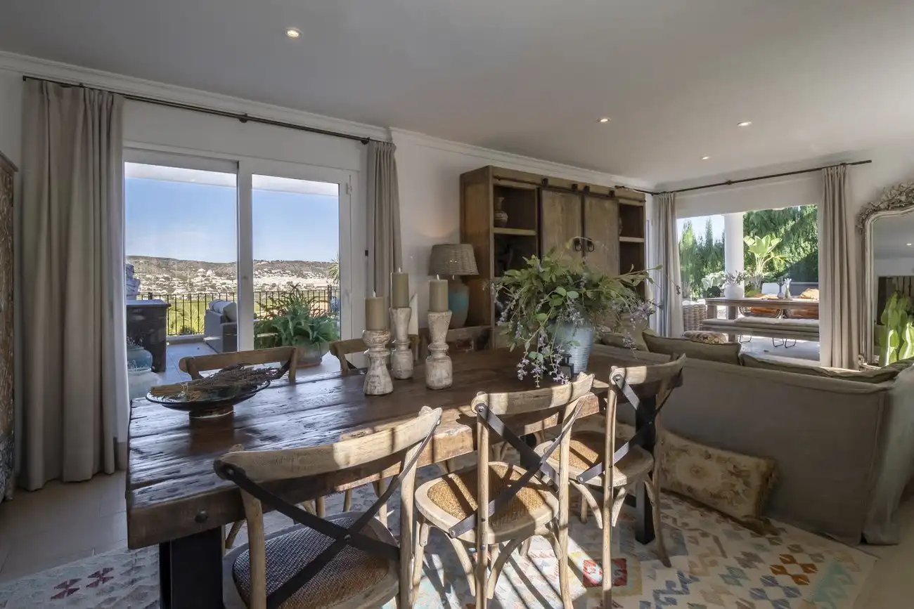 Dining room of Houses for sale in Jávea / Xàbia  with Private garden, Terrace and Swimming Pool