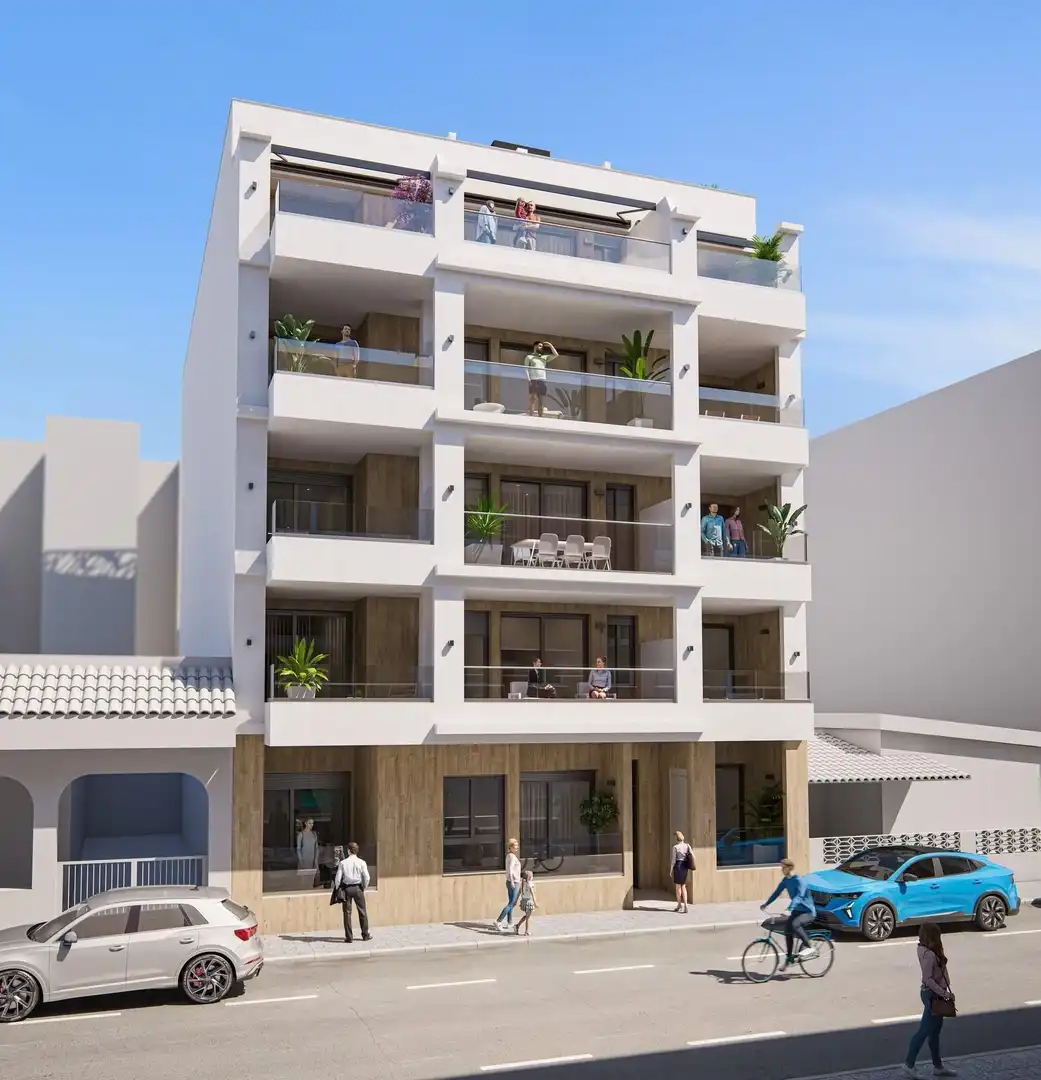 Vista exterior de Apartament en venda en Torrevieja amb Piscina comunitària