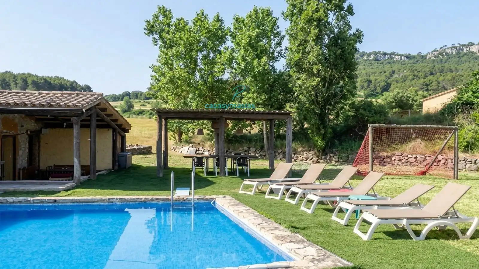 Piscina de Finca rústica en venda en Sant Martí Sarroca amb Calefacció, Jardí privat i Parquet
