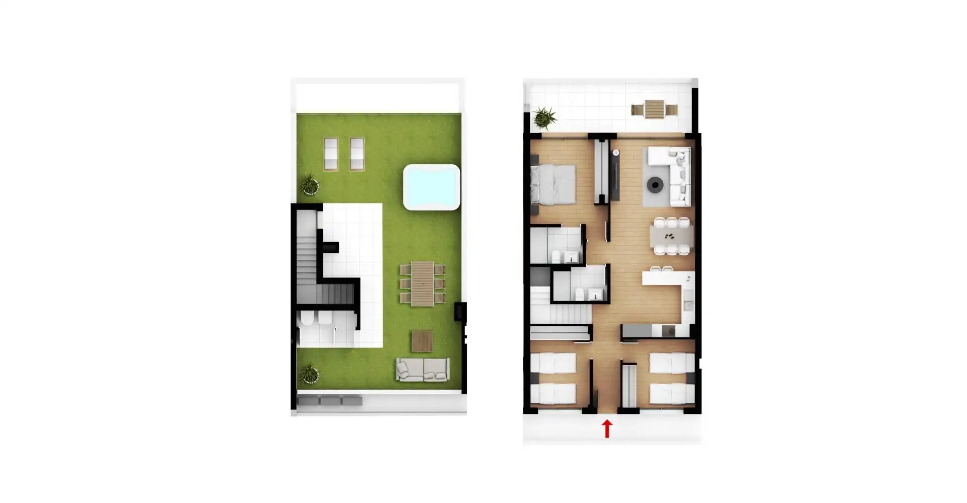 Duplexes for sale in Dénia  with Air Conditioner, Private garden and Terrace