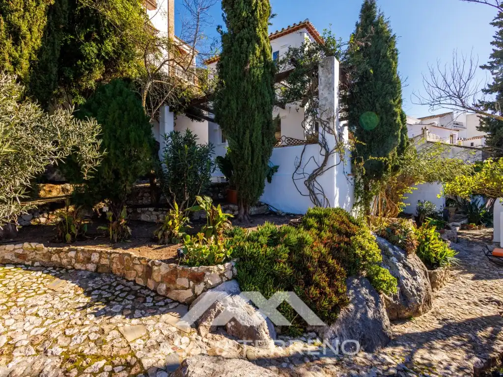 Vista exterior de Casa o chalet en venta en Comares con Aire acondicionado, Jardín privado y Terraza