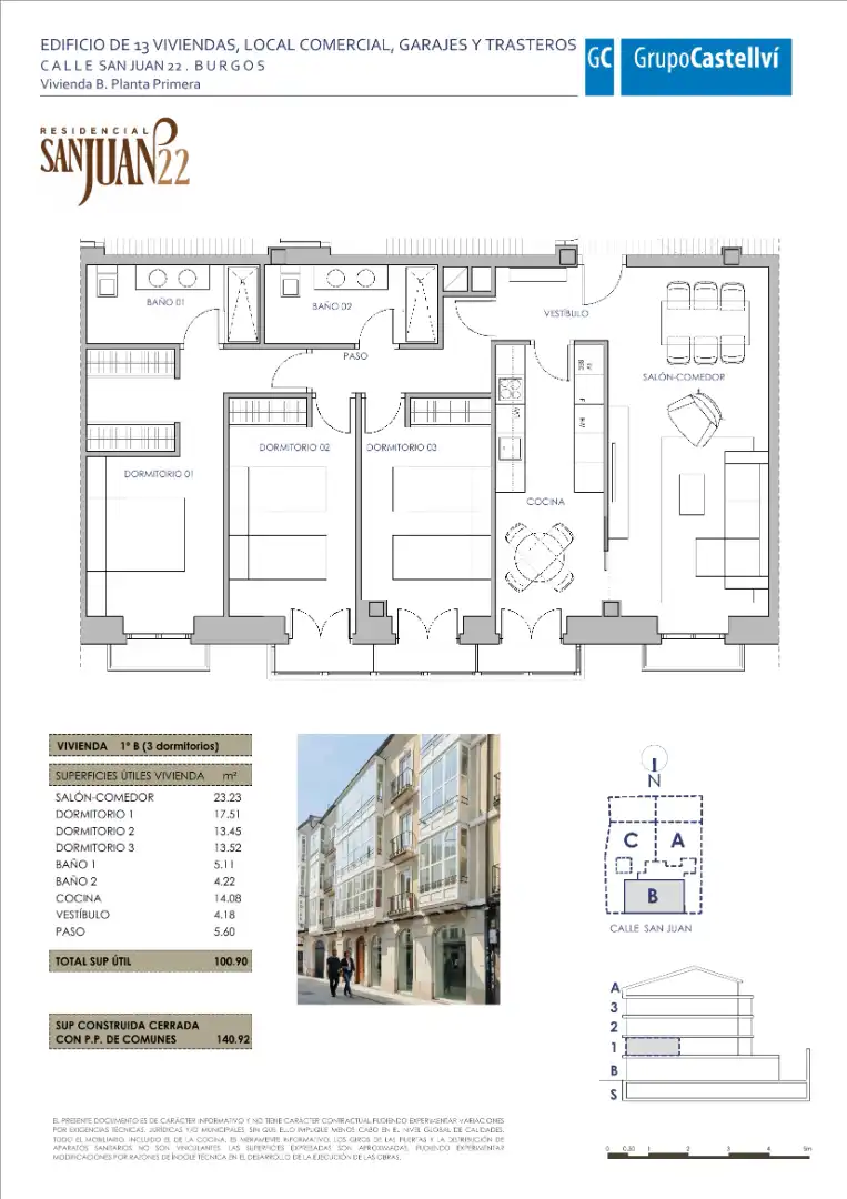 Piso en venta en Calle San Juan, 22, Villa Pilar