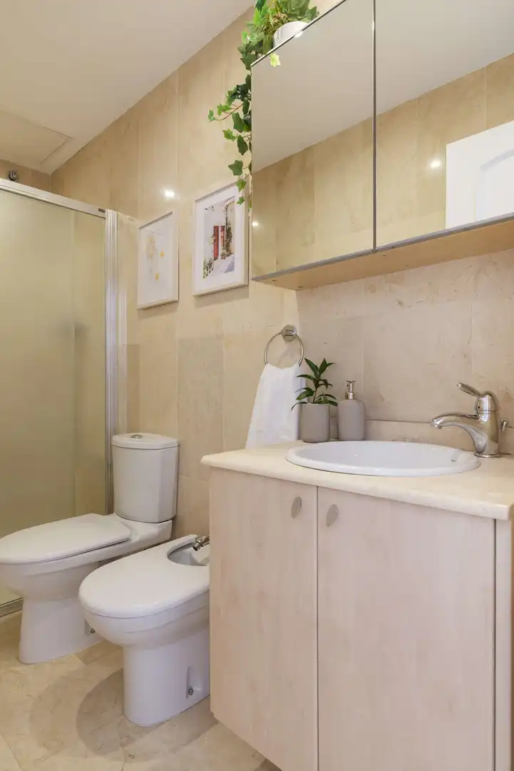 Bathroom of Apartments for share in Málaga  with Air Conditioner, Terrace and Furnished