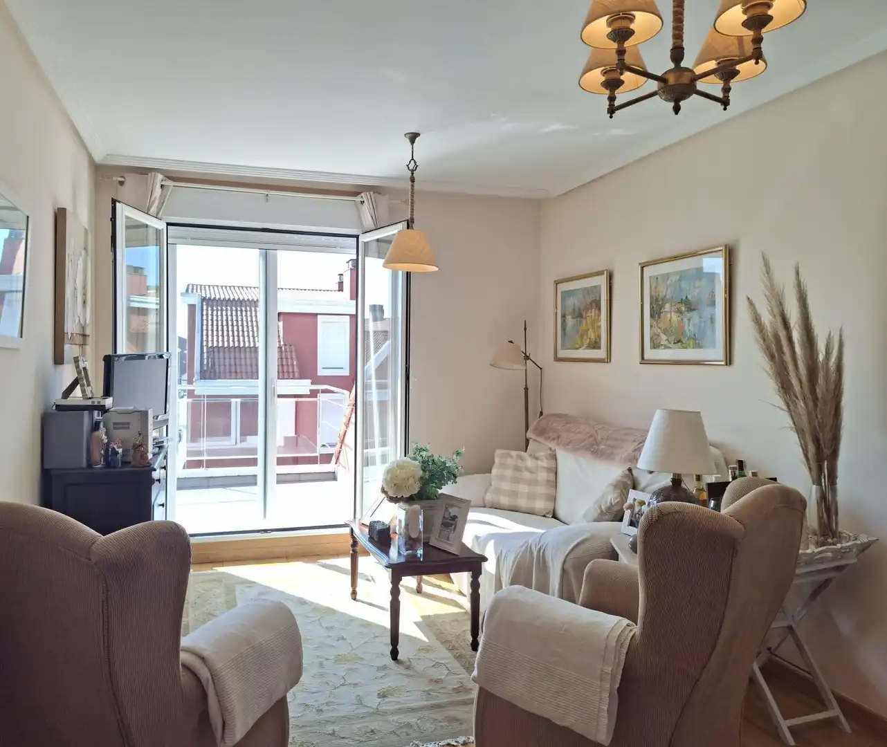 Living room of Flat for sale in Vilagarcía de Arousa  with Heating, Private garden and Terrace
