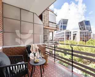 Terrassa de Apartament de lloguer en  Madrid Capital amb Aire condicionat, Calefacció i Moblat