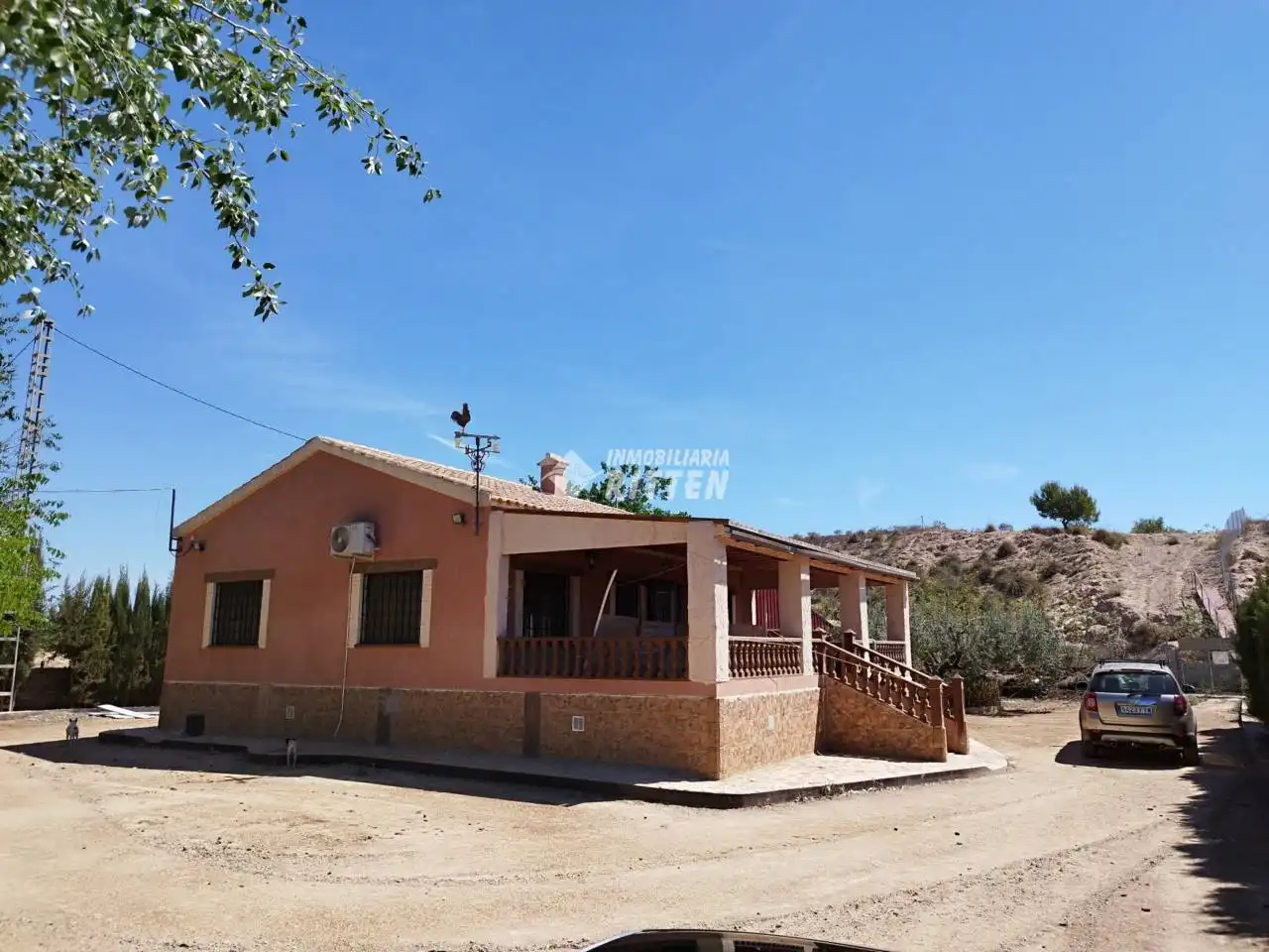 Vista exterior de Finca rústica en venda en Fuente Álamo de Murcia amb Aire condicionat, Jardí privat i Moblat