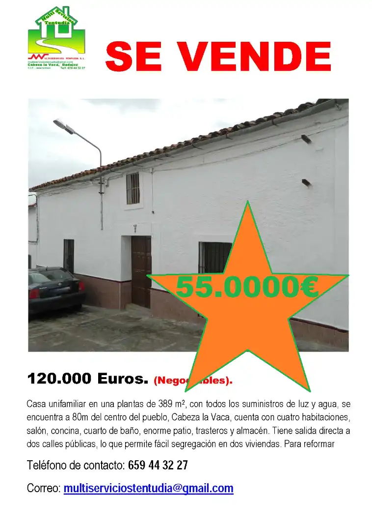Country house with garden for sale in Calle Hospital 13a