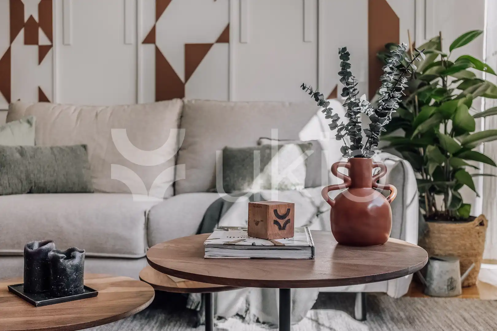 Sala d'estar de Apartament de lloguer en Barrio de Salamanca