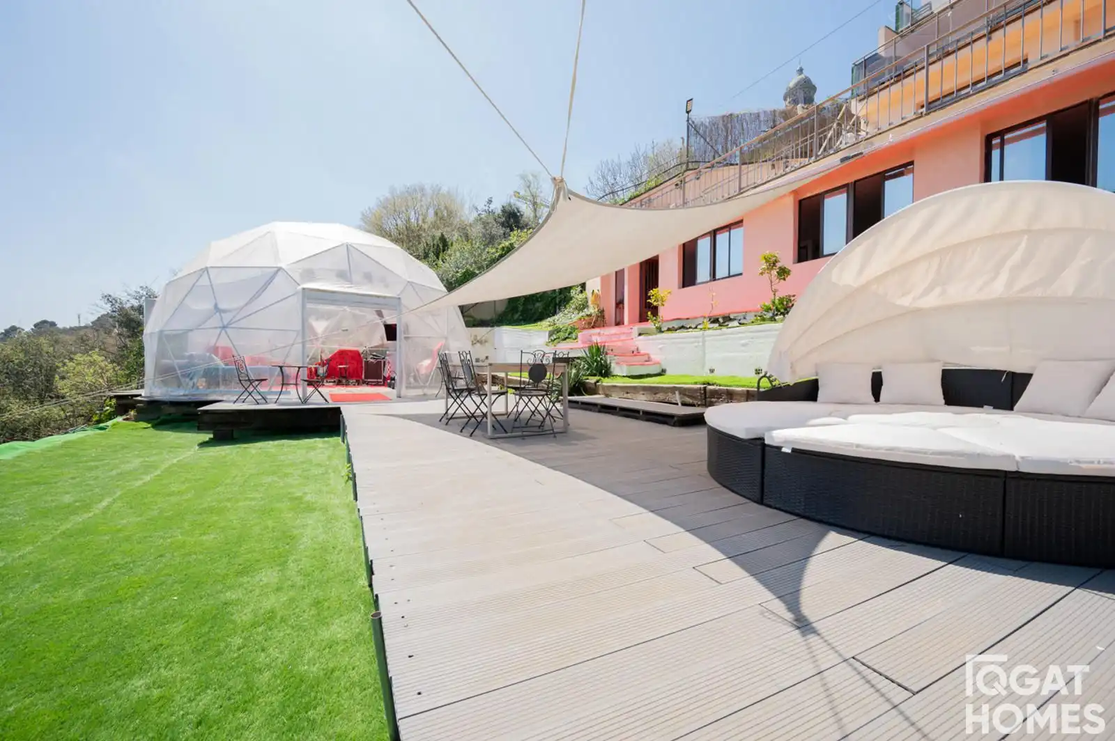 Terrassa de Casa o xalet en venda en Barcelona amb Aire condicionat, Calefacció i Jardí privat