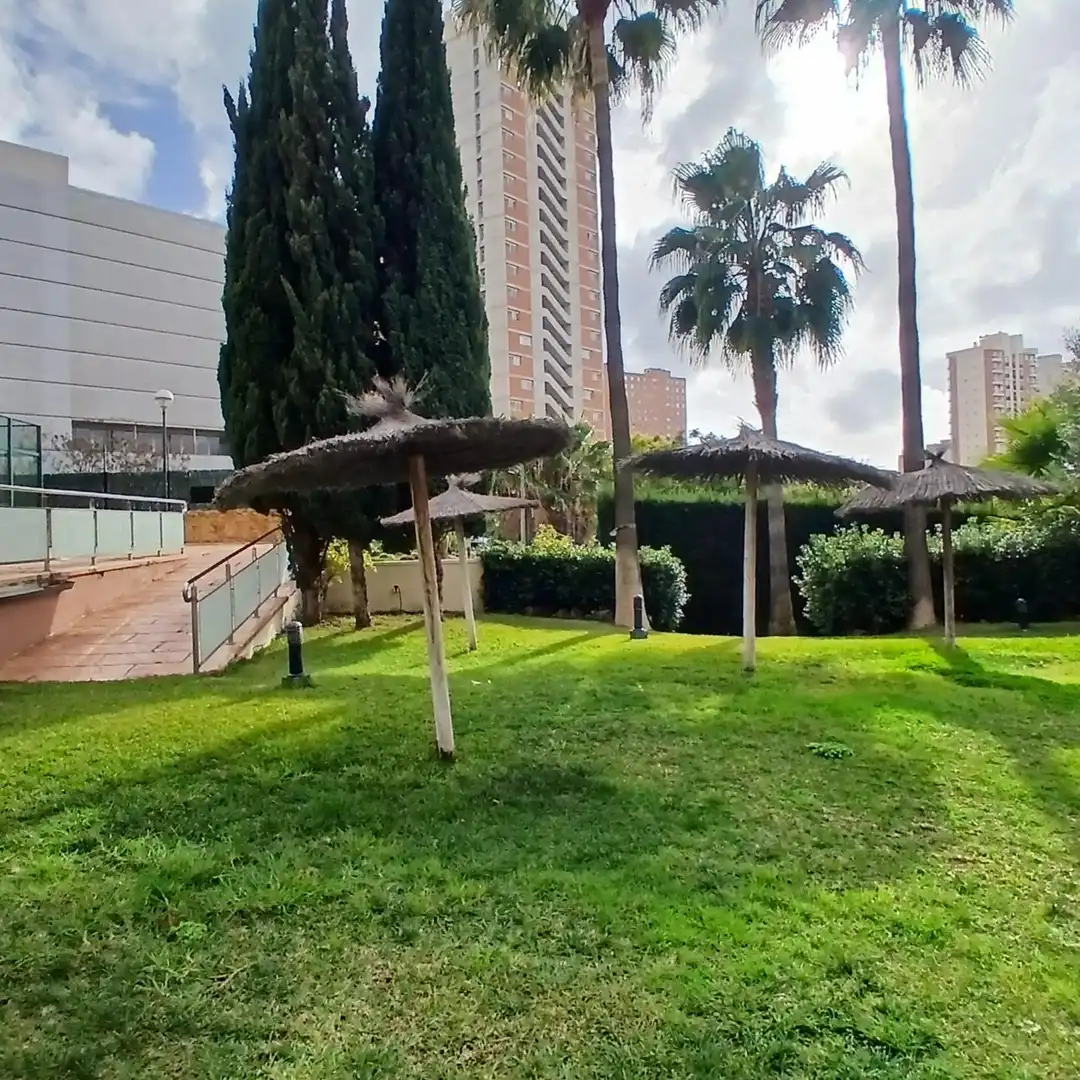 Exterior view of Flat for sale in Finestrat  with Private garden and Community pool
